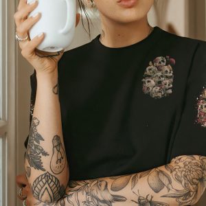 THE GOOD GIRL IN ME SKULLS HORROR ALL OVER PRINT 1