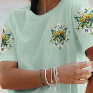 THE GOOD GIRL IN ME SUGAR SKULL WINGS ALL OVER PRINT 1