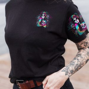 THICK THIGHS AND THIN PATIENCE SUGAR SKULL ALL OVER PRINT 1