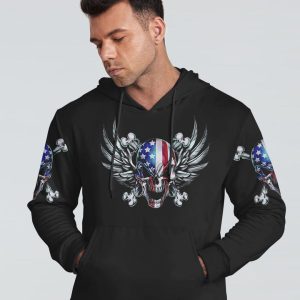 TREAD CAREFULLY WINGS SKULL ALL OVER PRINT 1