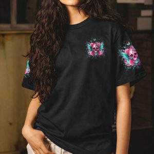 UNDERESTIMATE ME ROSE SKULL ALL OVER PRINT 1