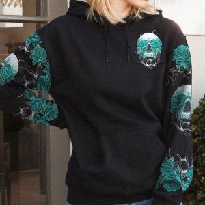 UNDERESTIMATE ME ROSE SKULL FLAG ALL OVER PRINT 1