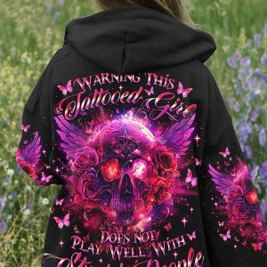 WARNING THIS TATTOOED GIRL ALL OVER PRINT