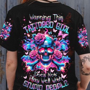 WARNING THIS TATTOOED GIRL ALL OVER PRINT