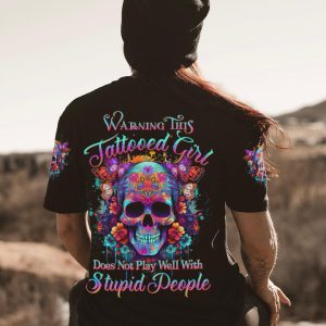 WARNING THIS TATTOOED GIRL ALL OVER PRINT