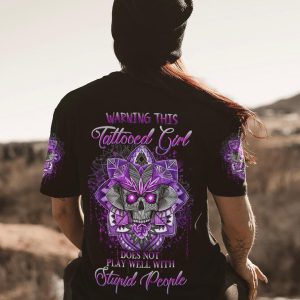 WARNING THIS TATTOOED GIRL ALL OVER PRINT