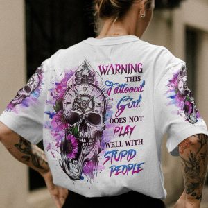 WARNING THIS TATTOOED GIRL ALL OVER PRINT