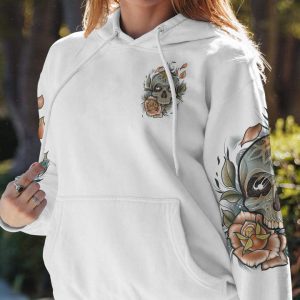 WARNING THIS TATTOOED GIRL SKULL ALL OVER PRINT 1