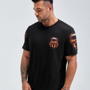 WHEN I WAS BORN FIRE SKULL ALL OVER PRINT 1