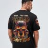 WHEN I WAS BORN FIRE SKULL ALL OVER PRINT
