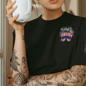 YOU CAN TALK BEHIND MY BACK MESSY BUN ALL OVER PRINT 1