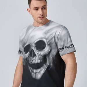 ZERO FCKS GIVEN SKULL ALL OVER PRINT 1