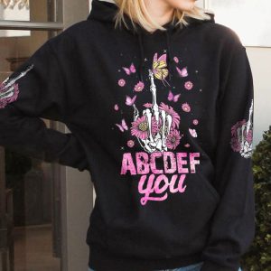 ABCDEF U SKELETON HAND FLOWER ALL OVER PRINT 1