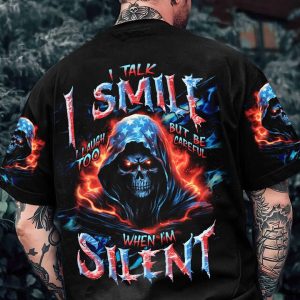 BE CAREFUL WHEN I'M SILENT REAPER ALL OVER PRINT