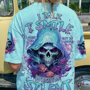 BE CAREFUL WHEN I'M SILENT REAPER ALL OVER PRINT