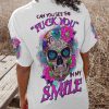 CAN YOU SEE THE F YOU SUGAR SKULL ALL OVER PRINT