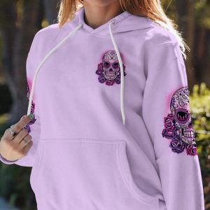 CAN YOU SEE THE F YOU SUGAR SKULL ROSE PURPLE ALL OVER PRINT 1