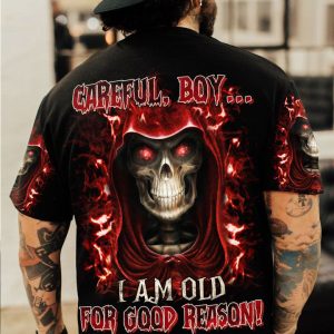CAREFUL BOY REAPER ALL OVER PRINT