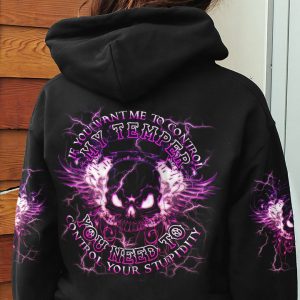 CONTROL YOUR STUPIDITY WINGS SKULL ALL OVER PRINT