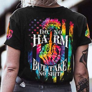 DO NO HARM TAKE NO SH.. SUNFLOWER ALL OVER PRINT