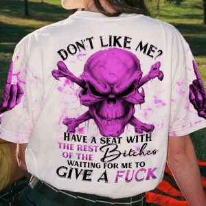 DON'T LIKE ME SKULL BONE ALL OVER PRINT