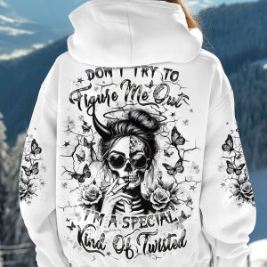 DON'T TRY TO FIGURE ME OUT ALL OVER PRINT