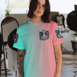 DON'T TRY TO FIGURE ME OUT SKULL ALL OVER PRINT 1