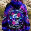 DON'T TRY TO FIGURE ME OUT SKULL ROSE BUTTERFLY TIE DYE ALL OVER PRINT