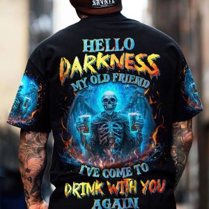 DRINK WITH YOU AGAIN REAPER BLUE FIRE ALL OVER PRINT
