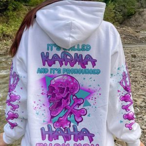 HA HA F YOU SKULL BONES ALL OVER PRINT