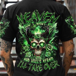 HEAVEN DON'T WANT ME ALL OVER PRINT