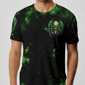 HEAVEN DON'T WANT ME SKULL WINGS GALAXY ALL OVER PRINT 1
