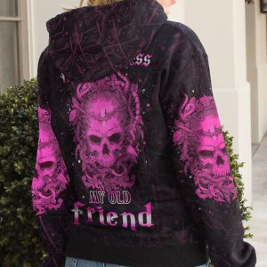 HELLO DARKNESS MY OLD FRIEND SKULL ALL OVER PRINT