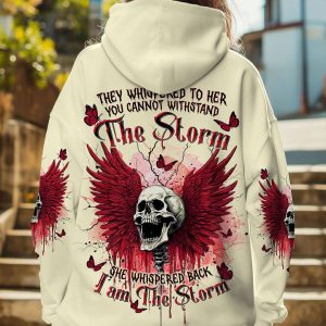 I AM THE STORM SKULL WINGS ALL OVER PRINT