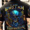 I AM WHO I AM SKULL FIRE ALL OVER PRINT