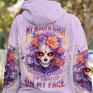 I CAN KEEP MY MOUTH SHUT SKULL ALL OVER PRINT