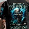 I DON'T HAVE A BAD TEMPER THUNDER SKULL ALL OVER PRINT