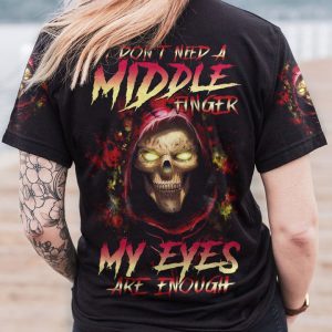 I DON'T NEED A M FINGER REAPER ALL OVER PRINT