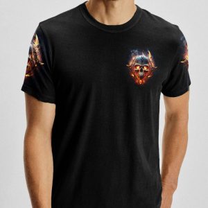 I HAVE THREE SIDES FIRE SKULL ALL OVER PRINT 1