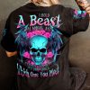 I HOLD A BEAST AN ANGEL ROSE SKULL WINGS ALL OVER PRINT