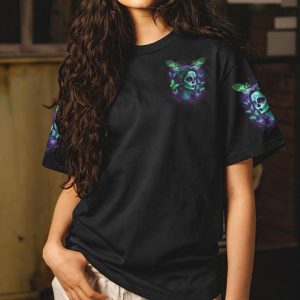 I HOLD A BEAST AN ANGEL SUGAR SKULL BUTTERFLIES ALL OVER PRINT 1