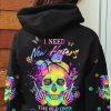 I NEED NEW HATERS COLORFUL SKULL ALL OVER PRINT