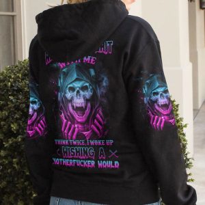 IF YOU THINK YOU WANNA VAMPIRE SKULL ALL OVER PRINT