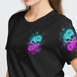 I'M CUTE AS HELL SKULL ROSE ALL OVER PRINT 1