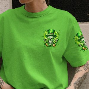 IRISH FOR A DAY SKULL PATRICK'S DAY ALL OVER PRINT 1