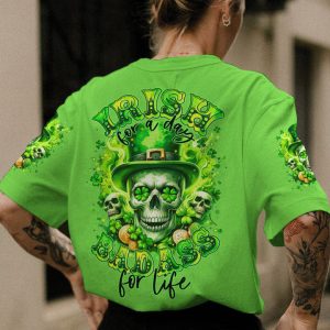 IRISH FOR A DAY SKULL PATRICK'S DAY ALL OVER PRINT