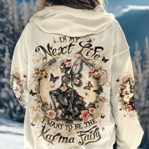 KARMA FAIRY SKELETON LADY ROSE ALL OVER PRINT