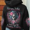 KARMA FAIRY SKULL ROSE ALL OVER PRINT HOODIE