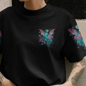 KARMA FAIRY SKULL SKELETON ROSE ALL OVER PRINT 1