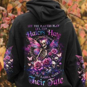 LET KARMA HANDLE THEIR FATE SKULL FAIRY ALL OVER PRINT HOODIE (1)